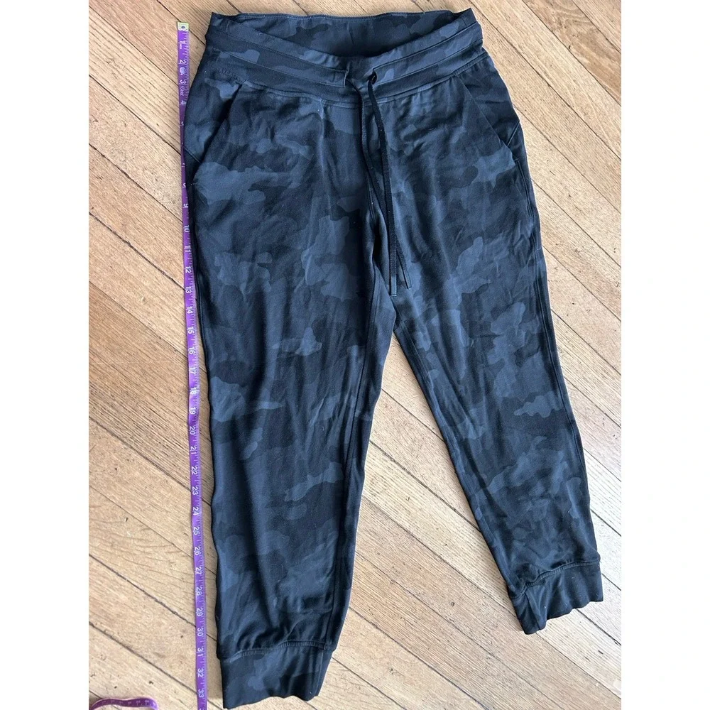 Lululemon Ready to Rulu Jogger Camo Deep Coal Size 8 Black Gray